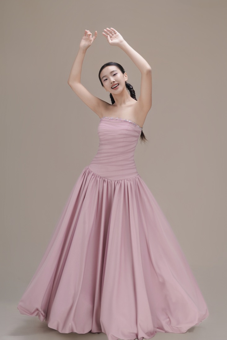A blush gown at Lichée Bridal, Bay Area — detail 4 of 4