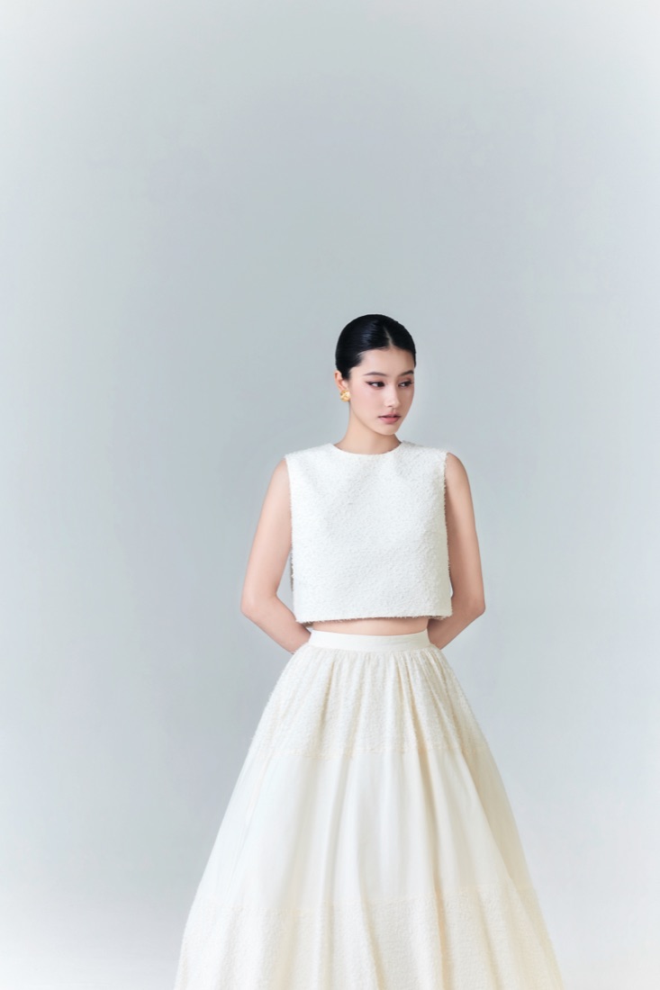 A two-piece look at Lichée Bridal, Bay Area